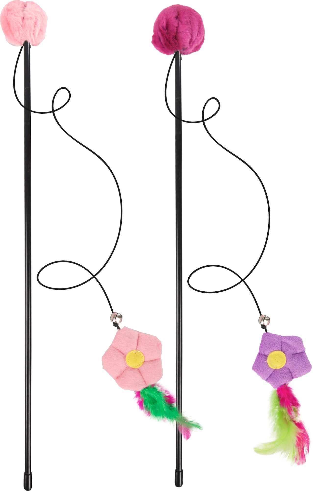 Kattenhengel met Pluche Bloem