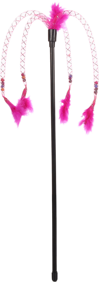 Kattenhengel Narcy met belletjes, veren en tentakels