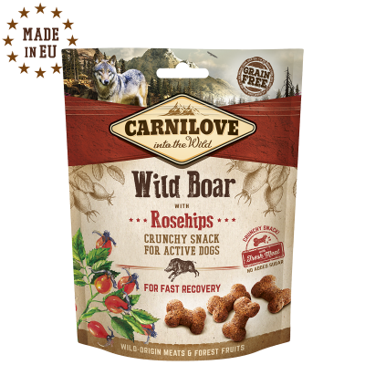 Carnilove Crunchy Snack Everzwijn met Rozenbottel