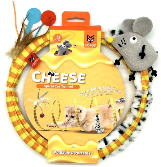 Fofos Safari Spiral Cat Tunnel – Spiraaltunnel voor Katten