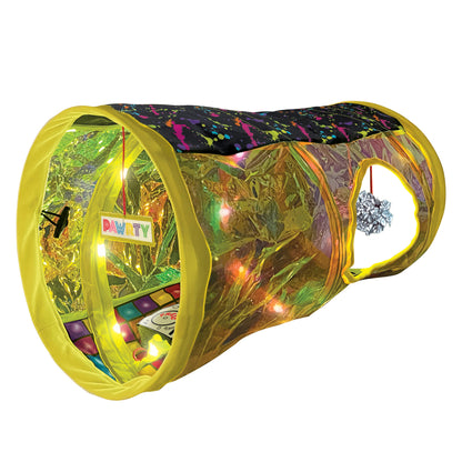 KONG Play Spaces Rave Cave – Interactieve speeltunnel voor katten met licht en geluid!