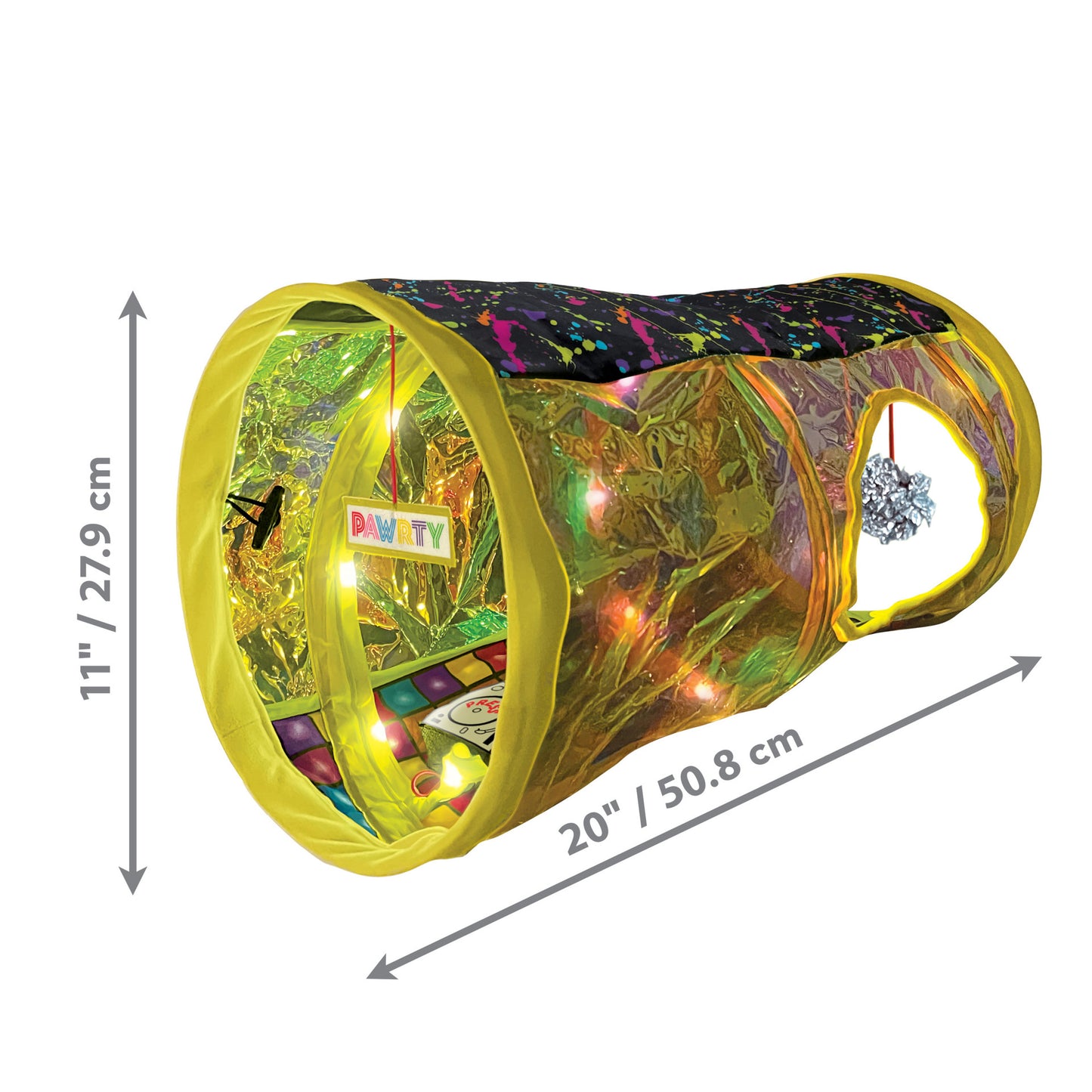 KONG Play Spaces Rave Cave – Interactieve speeltunnel voor katten met licht en geluid!