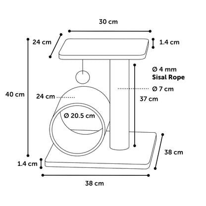 Flamingo krabpaal Triolet - Beige‑Ecru